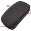 Anzene Rectangular Pillion Passenger Pad Seat 6 Suction Cup For