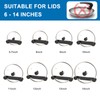 YONGAIJIA 4 Pack Adjustable Pot Lid Organizer Rack, Fits 6