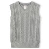 Gymboree Boys and Toddler V-Neck Cable Knit Sweater Vest, Heather