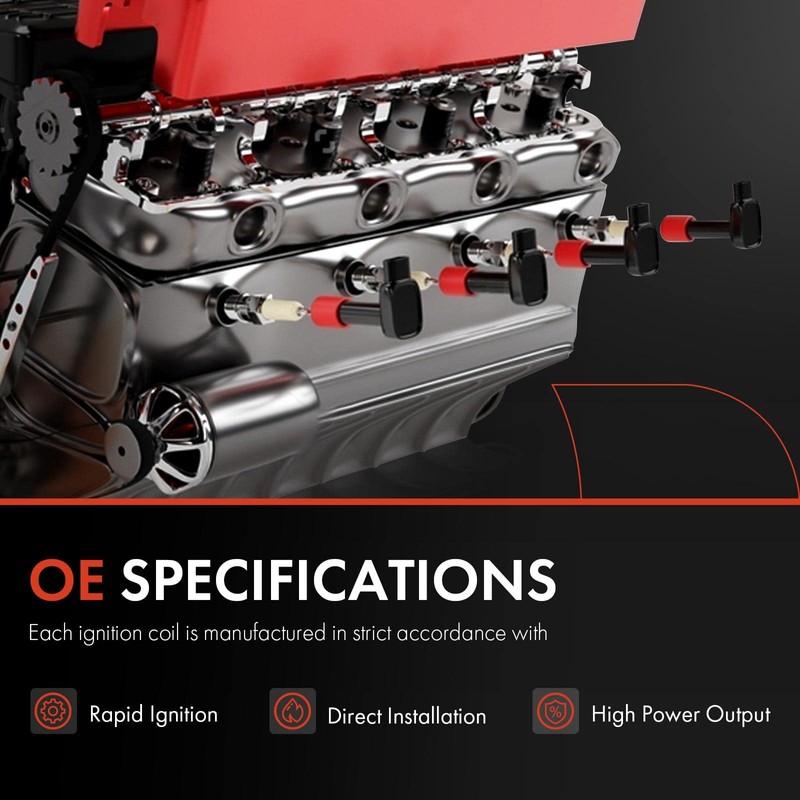 Paquete de bobinas de encendido de motor A-Premium compatibles con