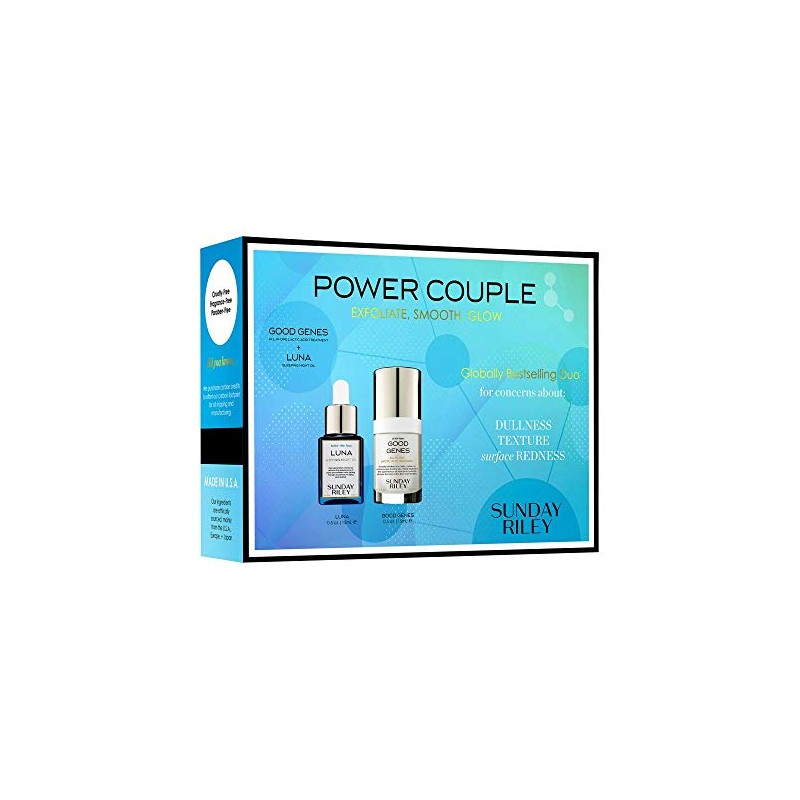 Sunday Riley Power Couple Total Transformation Kit with Good Genes