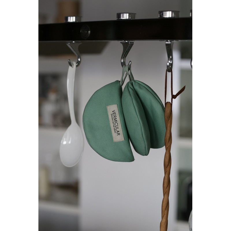 Vermicula 100% Organic Cotton Pot Holder (Set of 2) Potholders
