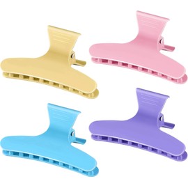 Set of 4 Butterfly Hairdressing Clips Butterfly Clips Hairdressers Salon Section Clip Clasps Styling Claw Hair Clips Hair Accessories (Multi Colouri)