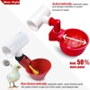 letsFix Chicken Water Cups for PVC with Tee (8 Pack),
