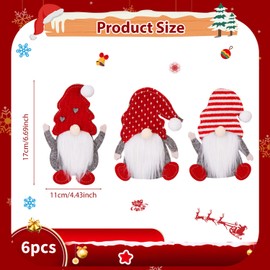 Christmas Cutlery Holder 6 Pieces Christmas Decoration Bags Santa Claus Costume Cutlery Bag Christmas Decoration Cutlery Sets Cutlery Bag Napkin Bag Christmas Decoration