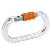 Locking Carabiner Clip Aluminum Alloy Oval Locking Heavy Duty Carabiner