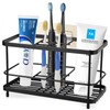 Toothbrush Holders for Bathroom Stainless Black Toothpaste Stand Bathroom Accessories