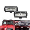 7"inch LED 2400W Work Light Bar Flood Spot Combo Fog