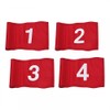 Pack of 4 Golf Flags Mini Golf Flag with Tube