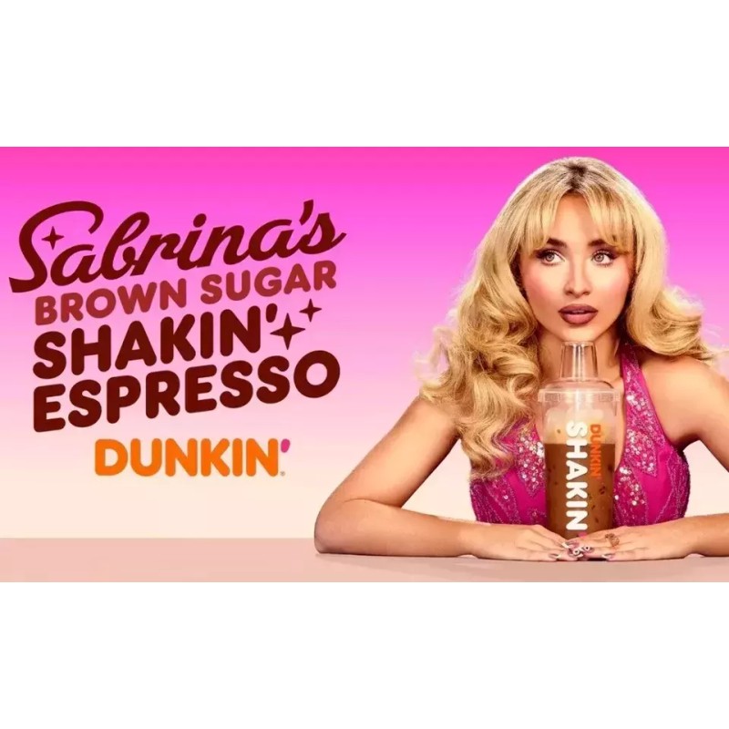 Dunkin' Donuts SABRINA CARPENTER Dunkin Donuts Shakin' Espresso Shaker IN