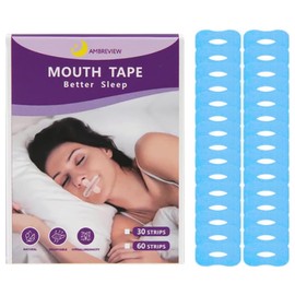 30 Tiras Adhesivas Cinta Boca Eliminar Ronquidos Mejorar Respiracion Nasal Parches Anti Ronquidos Reduzca la sequedad bucal Dormir Tranquilo Paquete 30 Piezas (Azul)