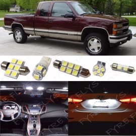 Fyre Flys 14 White LED interior lights package 1995-1998 Chevy Silverado / GMC Sierra CS5W