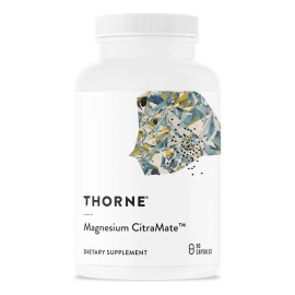 Thorne Suplemento CitraMate De Magnesio, 90 Cápsulas para 3 meses