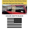HHLOU Rear Middle Window American Flag Vinyl Decal Fits F150