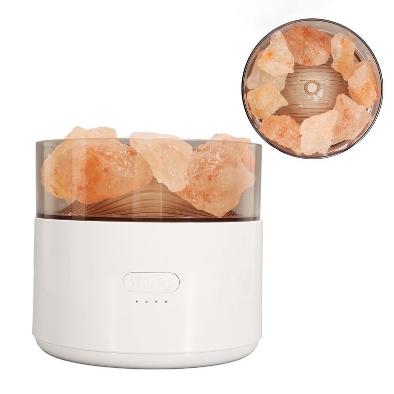 Aroma Lamp Humidifier Colorful Comfortable Multifunctional Crystal Salt Light Diffuser