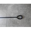 AMISH MADE SOLID STEEL FIRE POKER 47"LONG 1/2 THICK AMISH