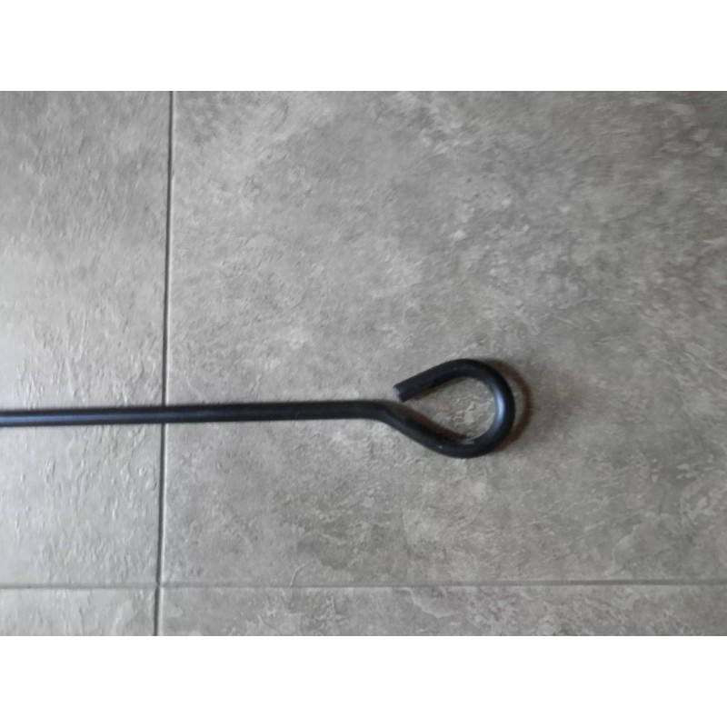 AMISH MADE SOLID STEEL FIRE POKER 47"LONG 1/2 THICK AMISH