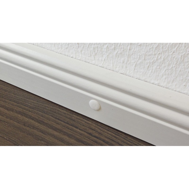 KGM Screw Set for Installing Skirting Boards, white