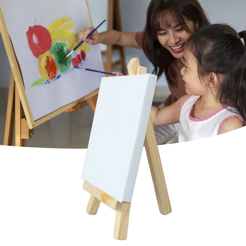 10Pcs Mini Easel Stand 5.9in High 3.1in Wide Adjustable Slope