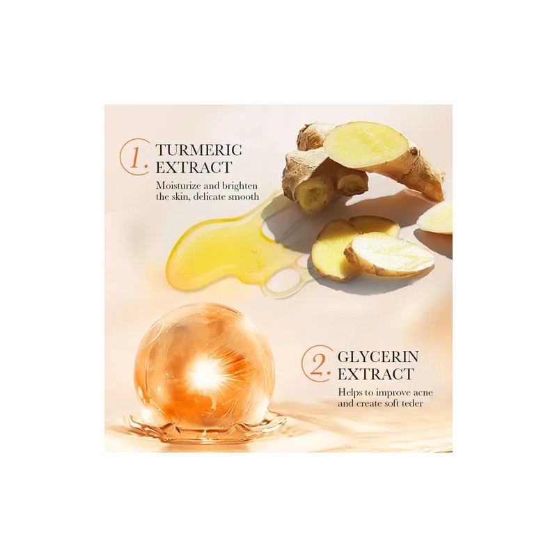 Serum Turmeric Glow 50 G, Hidratante Reparador De Alto Brill