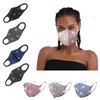 Diamond Flash Cubic Fashion Mask (Hand Washable) Comfortable Black + White