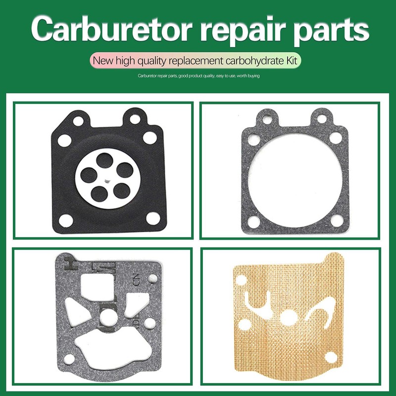4 Piece Carburetor Seal and Membrane Kit Replaces Walbro D10-WTA