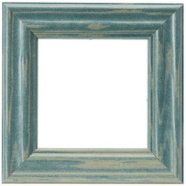 ArtToFrames 5x5 Inch Green Picture Frame, This 1.5" Custom Wood Poster Frame is Palm Green Barnwood Style Frame, for Your Art or Photos - Comes with Regular Glass, WOM0066-56673-YGRN-5x5