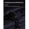 TIKIDESIGN Titanium Zip Zipper, Pack of 2 Zip Pendants, Removable