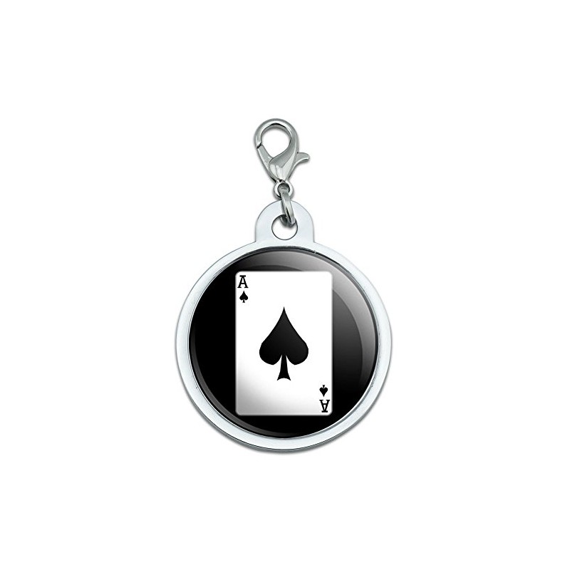 GRAPHICS & MORE Playing Cards Ace of Spades Large Chrome