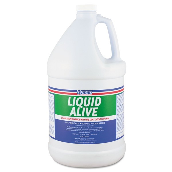 Dymon 23301 LIQUID ALIVE Enzyme Producing Bacteria 1gal Bottle 4/Carton