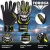 GRIPKNOX Goalie Gloves for Boys (Fluroscent Yellow, 6)