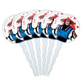 Mortal Kombat Klassic Raiden Character Cupcake Picks Toppers Decoration Set of 6