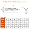 #4 x 5/8" Flat Head Sheet Metal Screws Phillips Drive