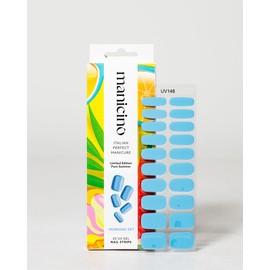 Manicino UV Nail Wraps - Durable Gel Stickers for Effortless DIY Salon Feel Manicure at Home or on the Go (Morning Sky, Standard)