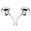 Universal 10mm Chrome Rearview Mirrors Motorcycle Motocross Scooter E-bike Racing