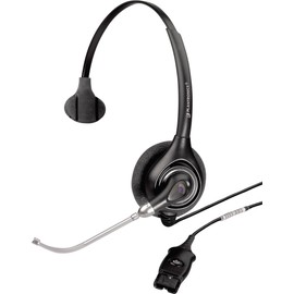 Plantronics SupraPlus HW251/A Wideband Monaural Voice Tube Headset - Black