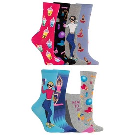 Hotsox Women's Self Care Day Bundle 8 Pack, Multi-Colored, Women's 4-10