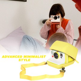 WOGOZAN Protective Case for Polaroid Now 3rd/2nd Generation, Now+, OneStep, OneStep+, Onestep 2, I-Type Instant Film Camera - Hard Shell Camera Case with Adjustable Shoulder Strap (Yellow) (No Camera)