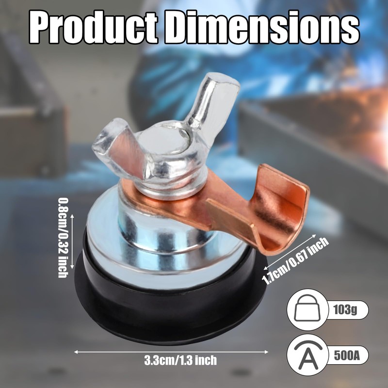 1pcs Welding Magnetic Grounding Clamp, Adjustable Magnet Welding Support Clamp