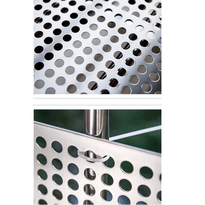 Bilaida Stainless Steel Perforated Sheet (SUS304), 0.01" Thickness, 15" Width,