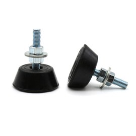 DOJA Barcelona Vibration Damper Air Conditioning Pack of 4 | Floor Mount Silent Block S-40 | Max. 55 kg | with Nuts and Washers | Anti-Vibration Feet | for Air Conditioning Floor Device