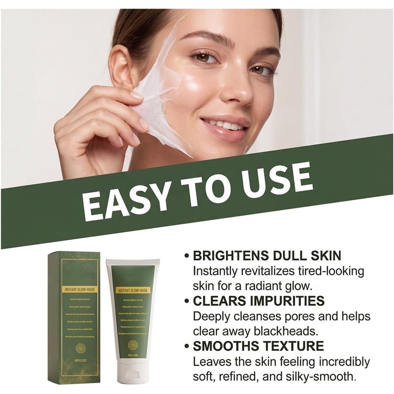 Mascarilla exfoliante iluminadora de 60 g Suave y Fácil de