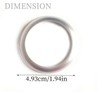 CYCDIY Silver Car Engine Start Stop Button Ignition Ring Cover