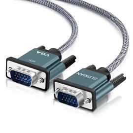 SLDXIAN VGA to VGA Cable, VGA Male to VGA Male 15-Pin Full HD 1080P for Computer, Monitor, TV, Projector (1M)