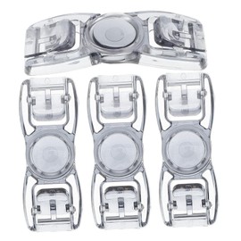 Gogogmee 4pcs Swimming Goggle Buckle Swim Goggle Clips Swimming Goggle Strap Clips Swim Goggle Fastener Replacement Swim Buckles Swimming Swim Lock Black Plastic