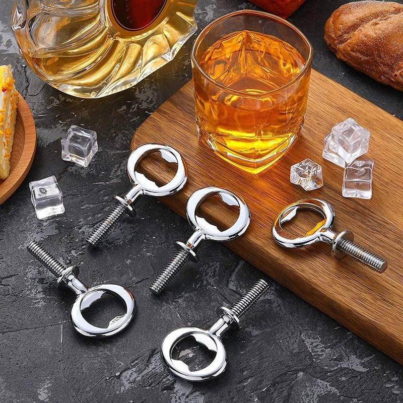 Smallterm 8 Pieces Bottle Opener Set Metal Bottle Opener DIY