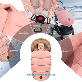 Toyanuo Baby Wearable Blanket, Baby's Safe Sleep, Organic Magic Sleepsuit - 100% Cotton Baby Transition Swaddle - Baby Sleep Suit (Pink)