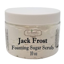 JACK FROST Vanilla Peppermint Exfoliating Foaming Sugar Body Scrub, 10 oz jar