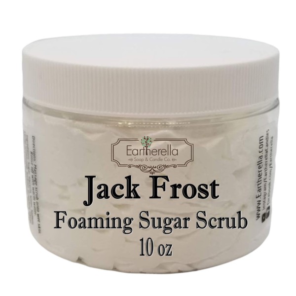 JACK FROST Vanilla Peppermint Exfoliating Foaming Sugar Body Scrub, 10