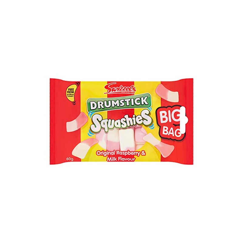 Drumstick Squashies Original Raspberries & Milk Flavour 60g